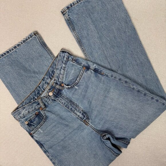 Dr Denim Revolve Cotton Echo Blue Jay Wide Leg Size 29 - Picture 3 of 8